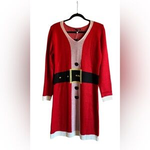 Women’s IN'VOLAND Ugly Christmas Sweater Dress Size L NWT